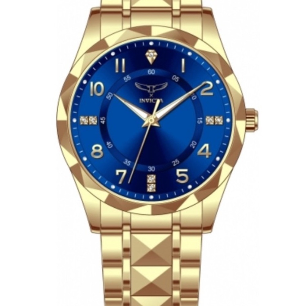 Invicta Specialty I 69020 Men’s Gold Watch 41mm Blue Dial – New
